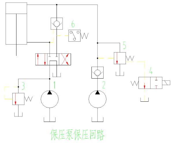 保压泵保压回路